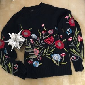 Floral Pullover Sweater